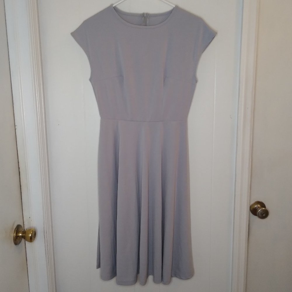 Grey Short Sleeve Dress